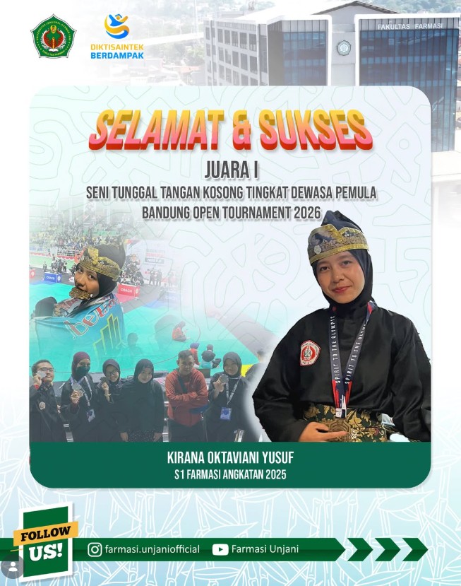Selamat dan Sukses : JUARA 1 Tingkat Nasional Seni Tunggal Tangan Kosong Tingkat Dewasa Pemula (Bandung Open Tournament 2026)